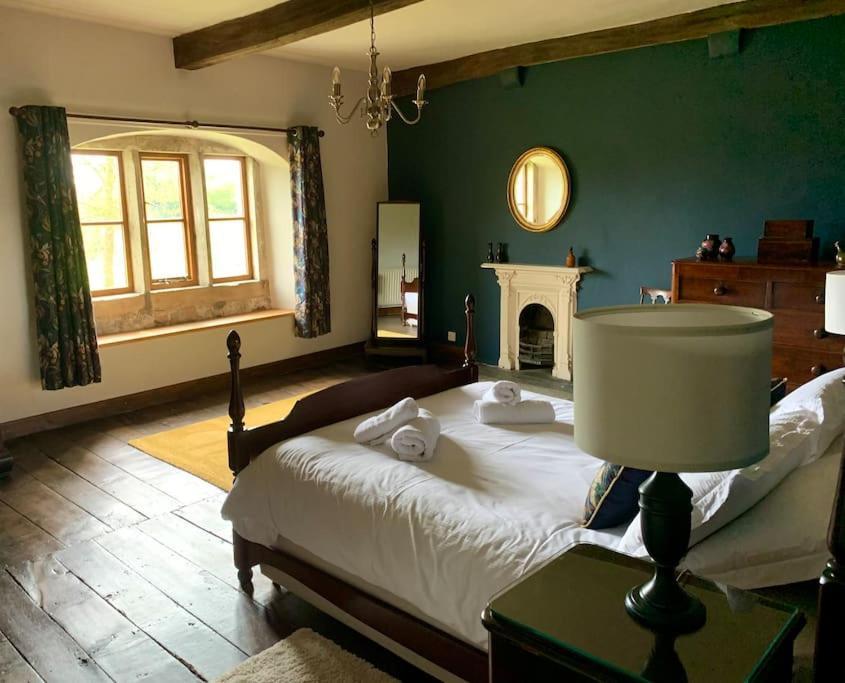 Large Country Farmhouse Waddington  Buitenkant foto